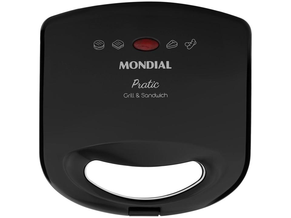 Sanduicheira/Grill Mondial Pratic SN-01 Preto 750W - 10