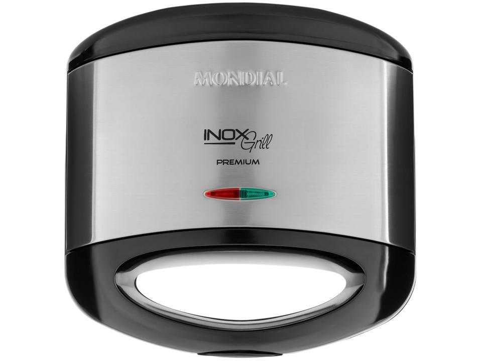 Sanduicheira Grill Mondial Premium S-07 Preta e Inox - 9