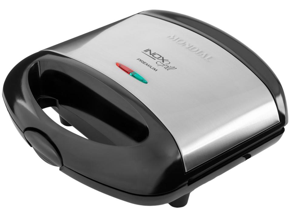 Sanduicheira Grill Mondial Premium S-07 Preta e Inox - 7