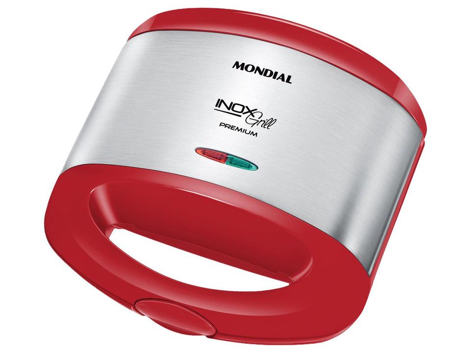 Sanduicheira/Grill Mondial Red Premium S-19 - Vermelho 800W Antiaderente - 110 V - 2