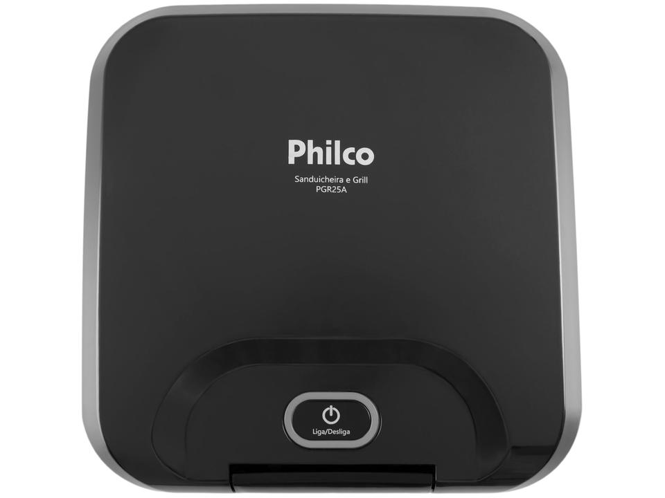 Sanduicheira Grill Philco Preta Antiaderente PGR25A 750W - 10