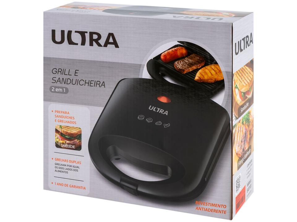 Sanduicheira Grill Ultra S-UT-01 750W Preta - 9