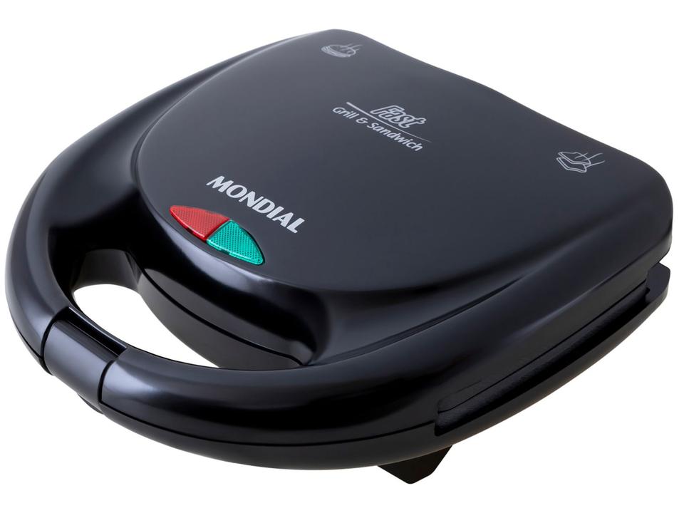 Sanduicheira Mondial Fast Grill S-12 Preta 750W Antiaderente - 8