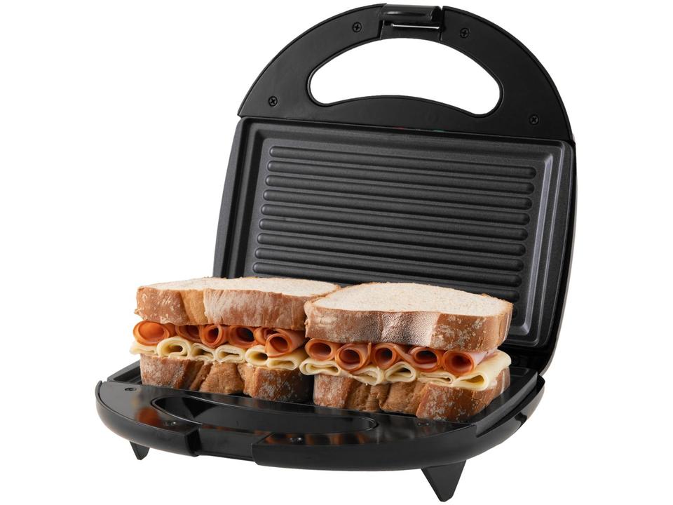 Sanduicheira Mondial Fast Grill S-12 Preta 750W Antiaderente - 9
