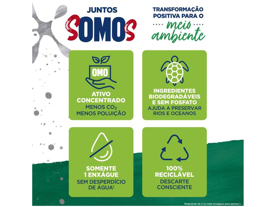 Sanitizante em Pó Omo Lavagem Perfeita Sanitiza e Higieniza 2,2kg - 6