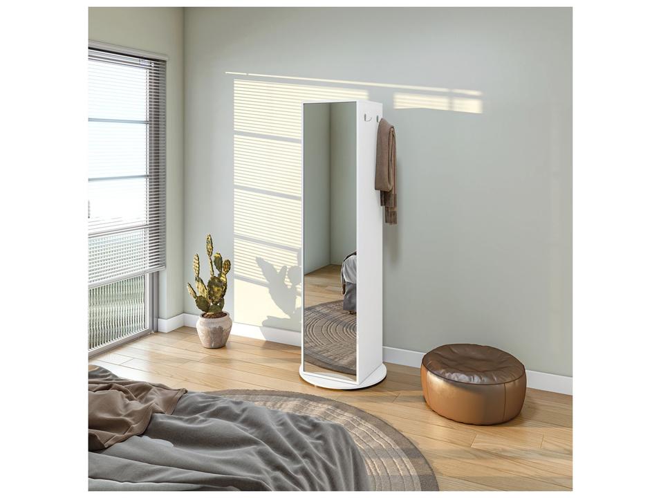 Sapateira com Espelho 5 Prateleiras Móveis Lopas Esthela - 3