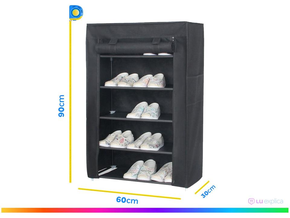 Sapateira Organizador Multiuso Dobrável 5 Prateleiras SAP-003 Otello - 2