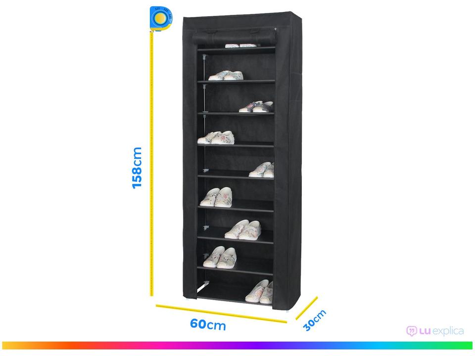 Sapateira Organizador Multiuso Dobrável 9 Prateleiras SAP-002 Otello - 2