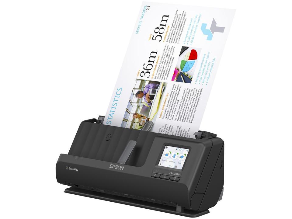 Scanner de Mesa Epson WorkForce ES-C380W Duplex 600DPI Wi-Fi - 2
