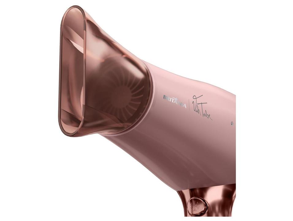 Secador de Cabelo Britânia Íon Tourmaline Rosa 2100W 2 Velocidades BSC21A - 12