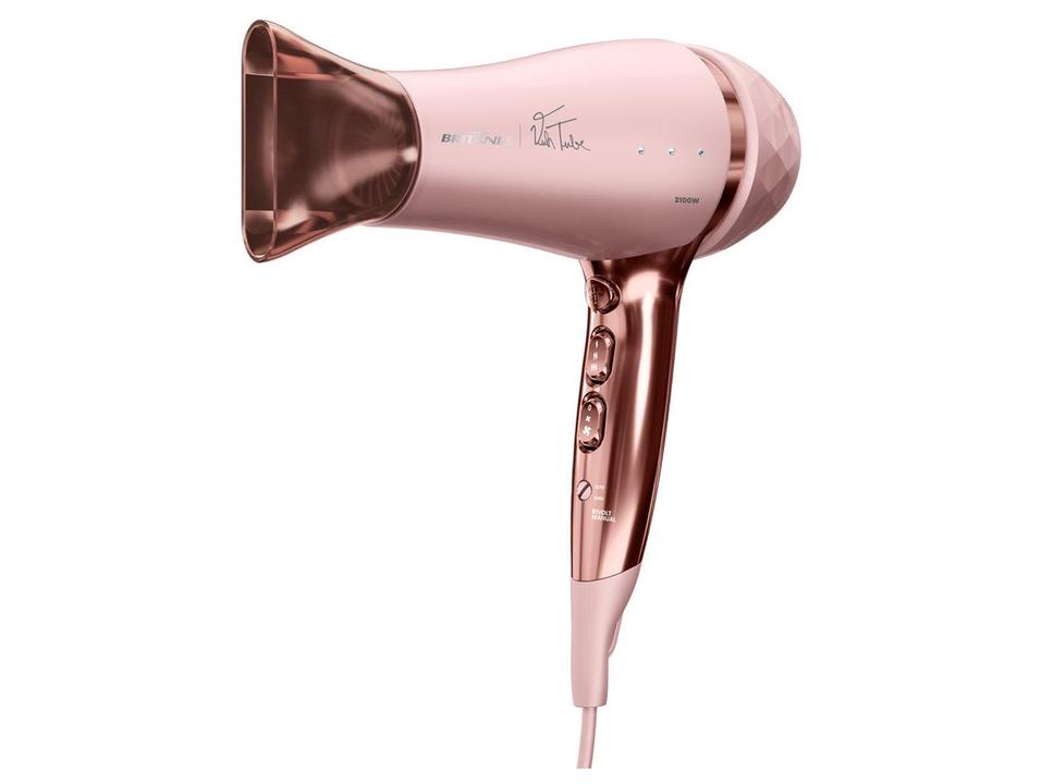 Secador de Cabelo Britânia Íon Tourmaline Rosa 2100W 2 Velocidades BSC21A - 6