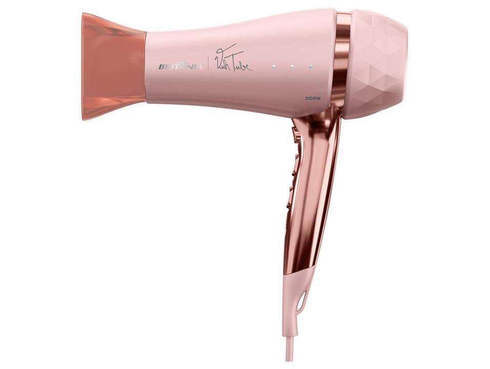 Secador de Cabelo Britânia Íon Tourmaline Rosa 2100W 2 Velocidades BSC21A - 2