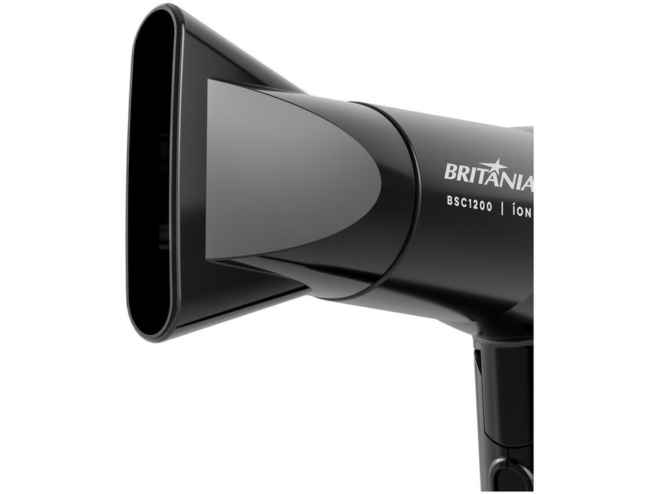 Secador de Cabelo Britânia Íons Tourmaline Preto 1200W 2 Velocidades BSC1200 - 7
