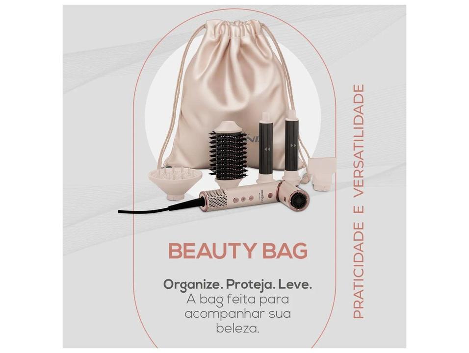 Secador de Cabelo Britânia Silence Turbo e Tourmaline Íon Rosa e Rosé 1450W 3 Velocidades BSD15A 63501091 - 3