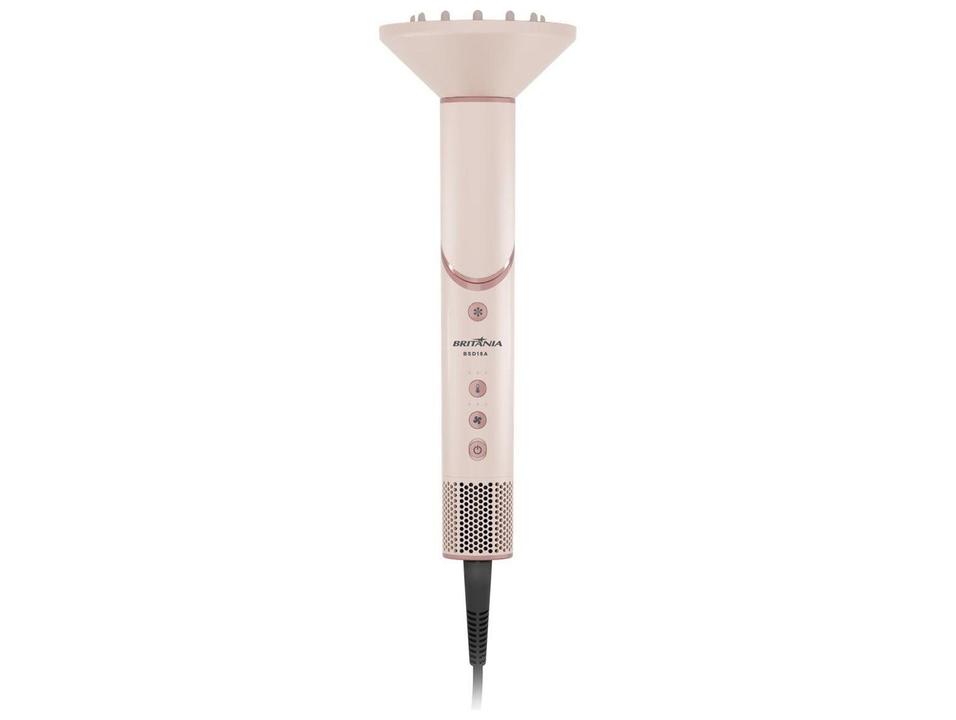 Secador de Cabelo Britânia Silence Turbo e Tourmaline Íon Rosa e Rosé 1450W 3 Velocidades BSD15A 63501091 - 7
