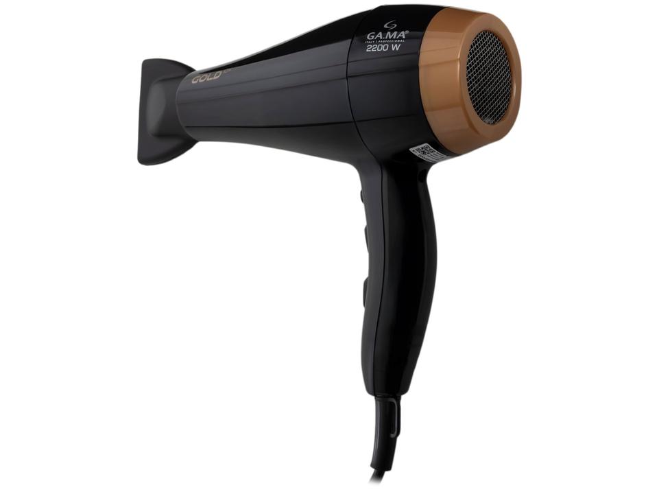 Secador de Cabelo GA.MA Italy Ceramic Ion Preto e Dourado 2200W 2 Velocidades Professional Gold Ion - 3