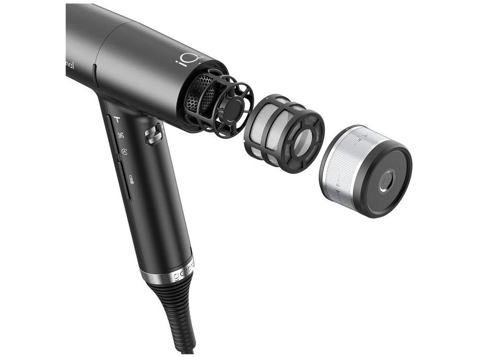 Secador de Cabelo GA.MA Italy Profissional Preto 1600W 3 Velocidades iQ3 Perfettoc - 3