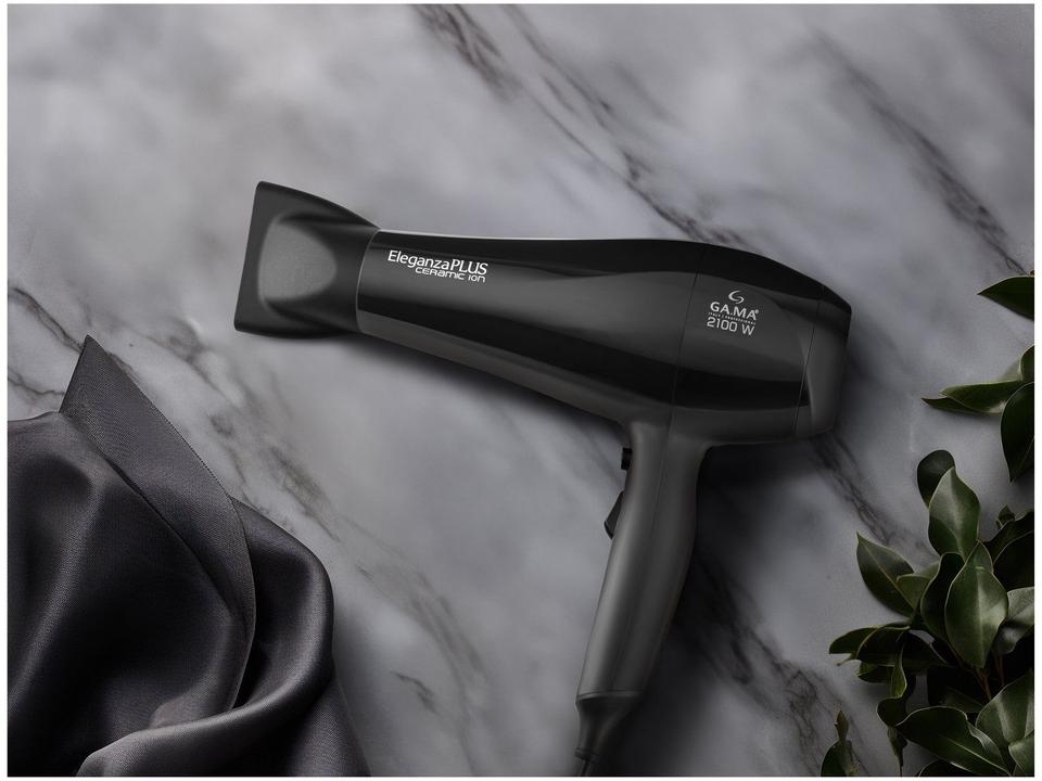Secador de Cabelo GAMA ITALY Ceramic Íon Preto - 1