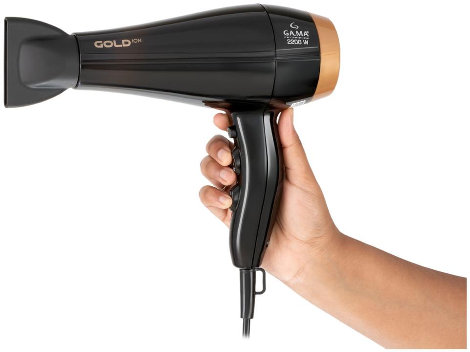 Secador de Cabelo GAMA ITALY Ceramic Ion Preto - 8