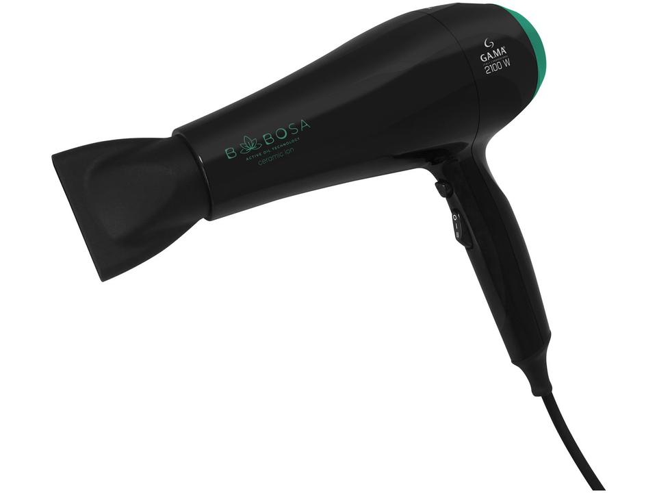 Secador de Cabelo GAMA ITALY Ceramic Íon Preto e Verde 2100W 2 Velocidades Professional Babosa - 4