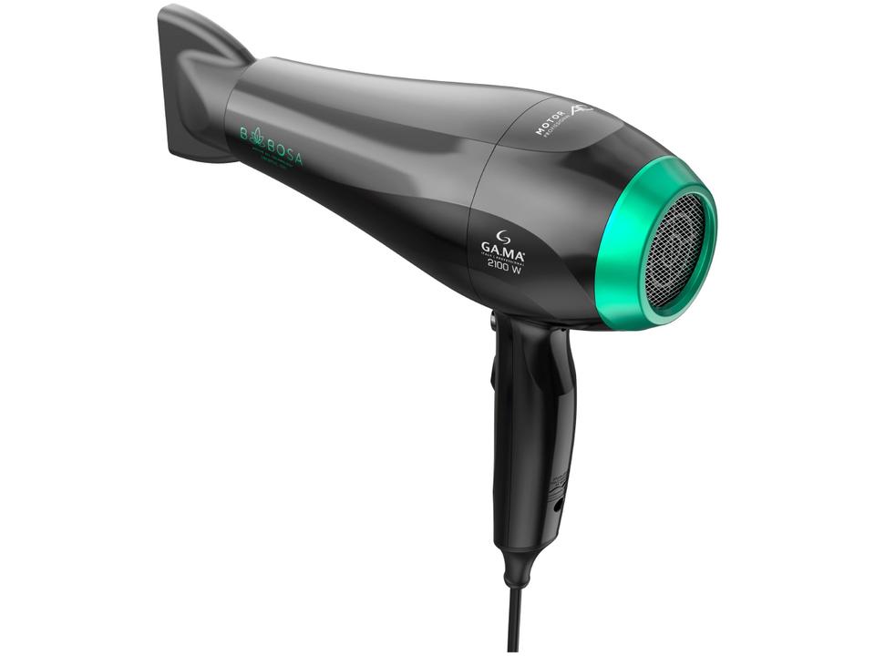 Secador de Cabelo GAMA ITALY Ceramic Íon Preto e Verde 2100W 2 Velocidades Professional Babosa - 5