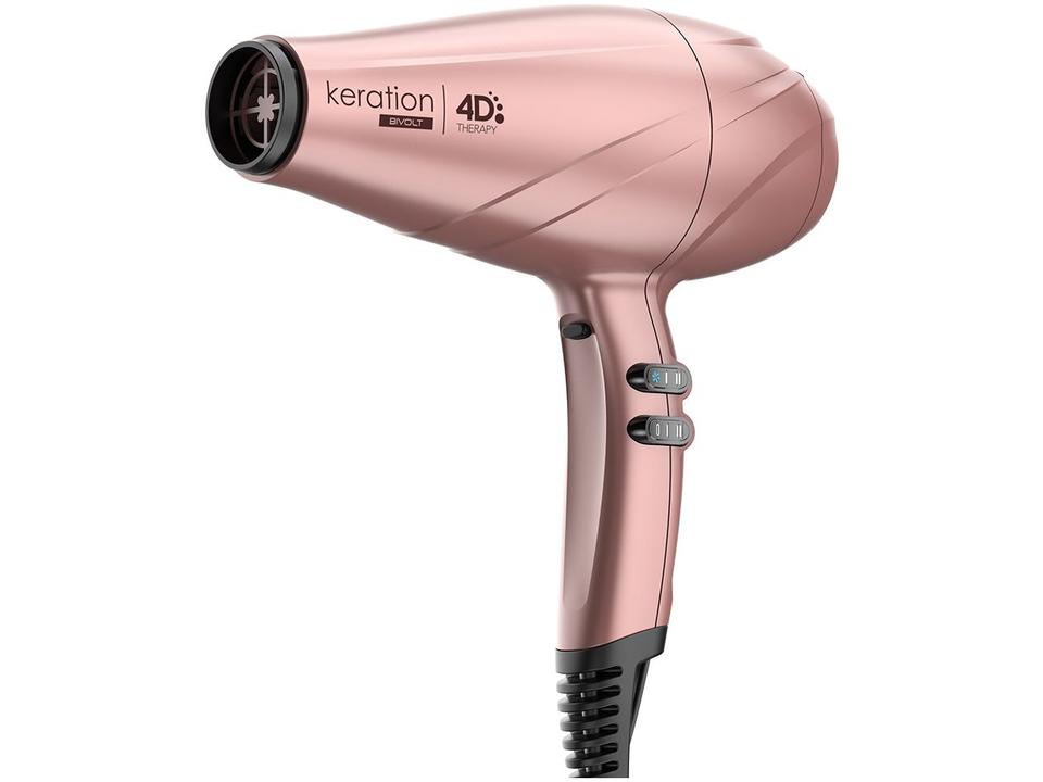 Secador de Cabelo GAMA Italy Rosé 2500W 3 Velocidades Keration 4D - 2