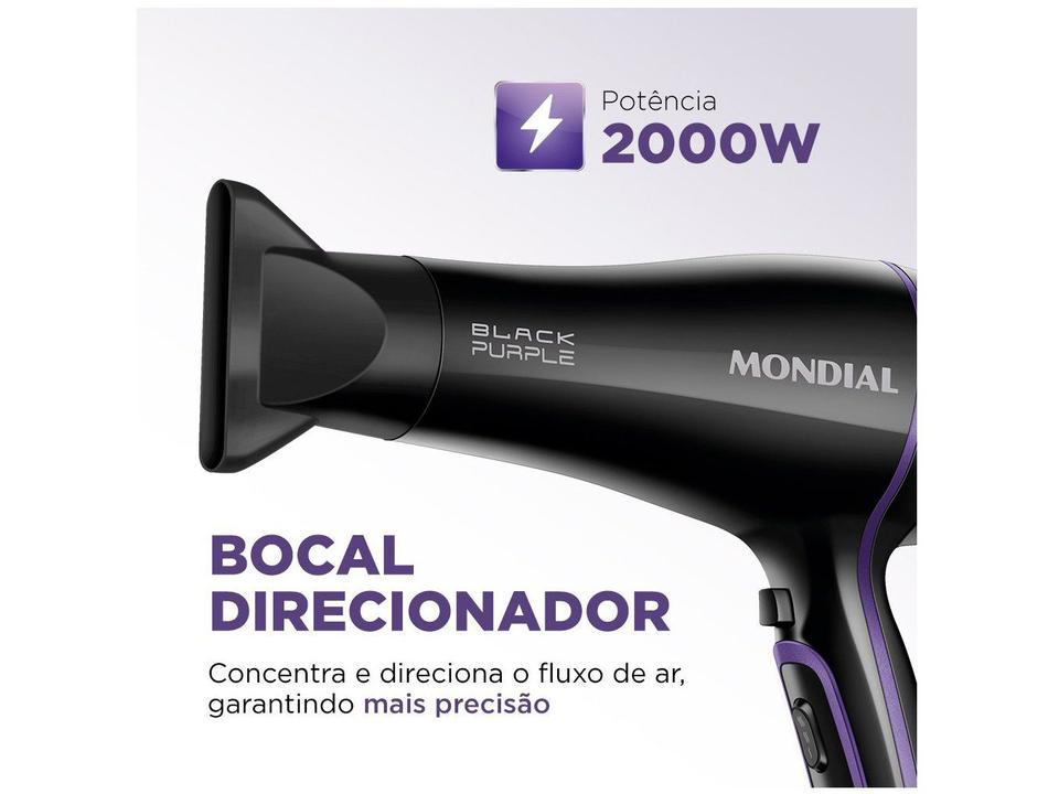 Secador de Cabelo Mondial Black Purple SCN-01 - 4