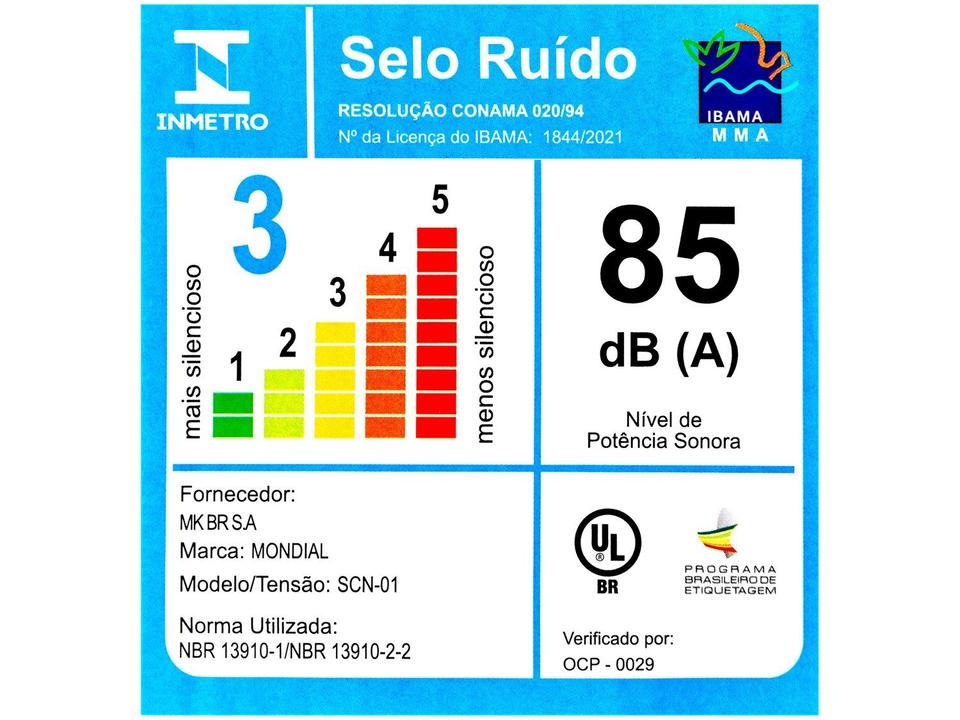 Secador de Cabelo Mondial Black Purple SCN-01 - 15