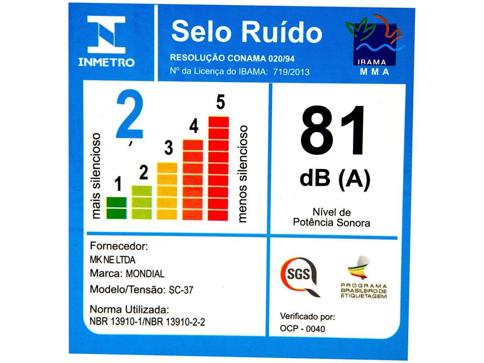 Secador de Cabelo Mondial Black Rose SC-37 - 17