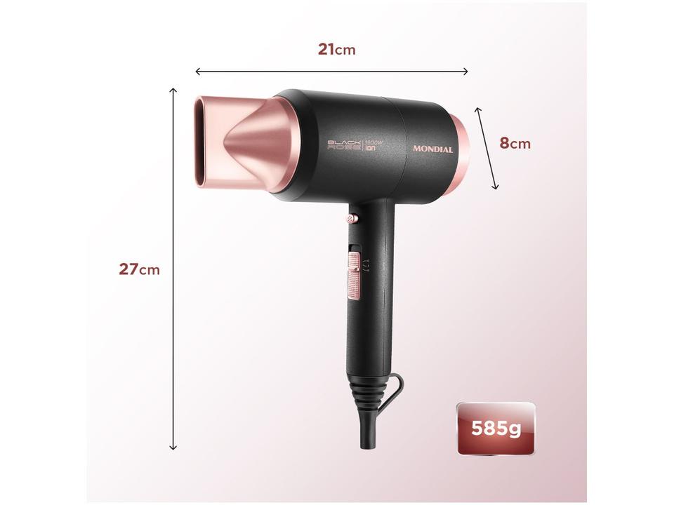Secador de Cabelo Mondial Black Rose SC-38 - 5