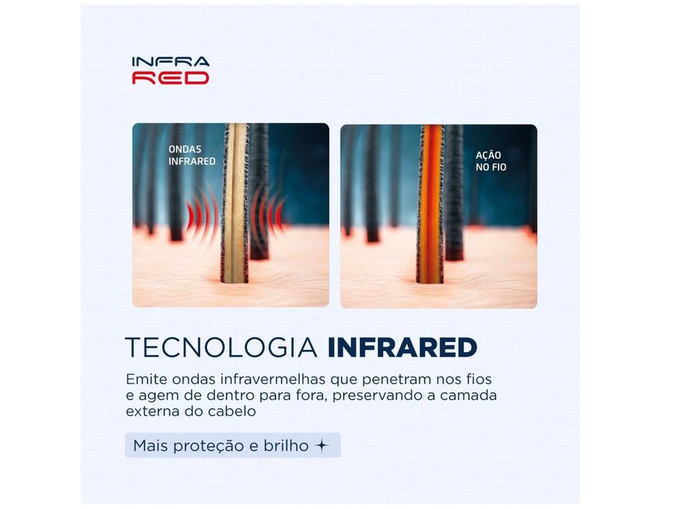 Secador de Cabelo Mondial Infrared Rosé e Azul - 4
