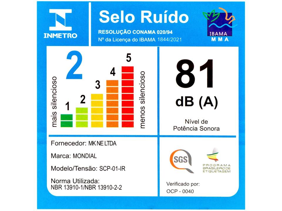 Secador de Cabelo Mondial Infrared Rosé e Azul - 19