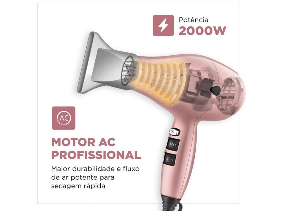 Secador de Cabelo Mondial Juliette Golden Rose - 3