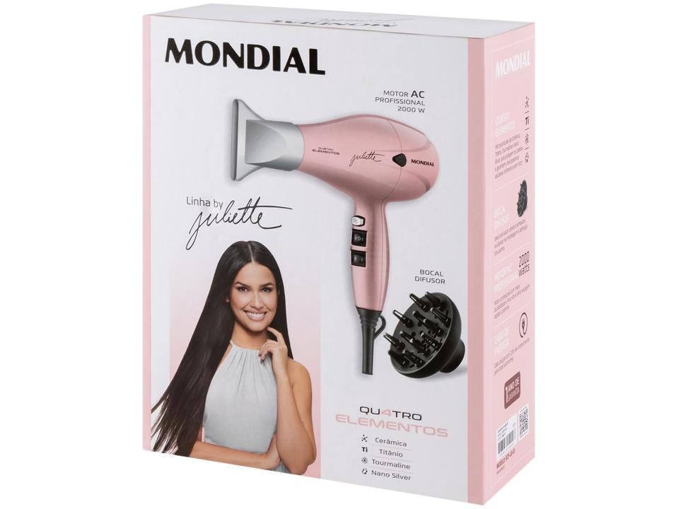 Secador de Cabelo Mondial Juliette Golden Rose - 18