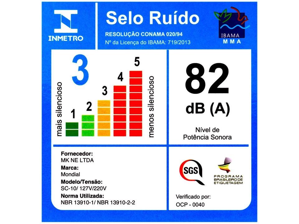 Secador de Cabelo Mondial Max Travel SC-10 Vermelho - 16