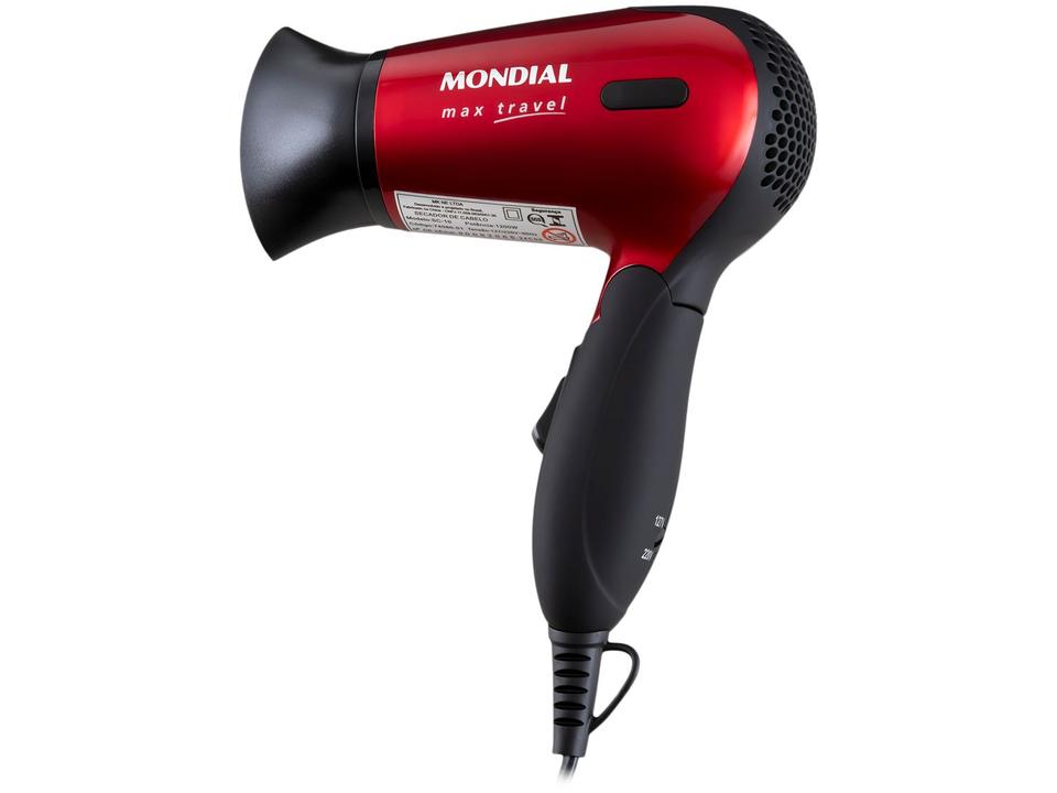 Secador de Cabelo Mondial Max Travel SC-10 Vermelho - 7
