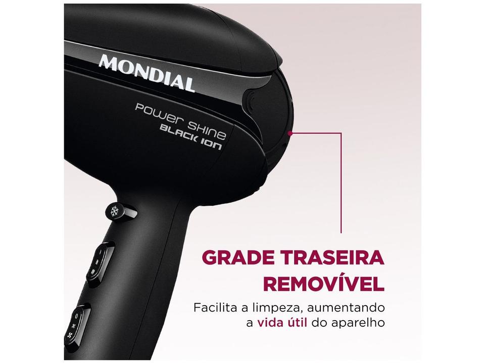Secador de Cabelo Mondial Power Shine Black - 5