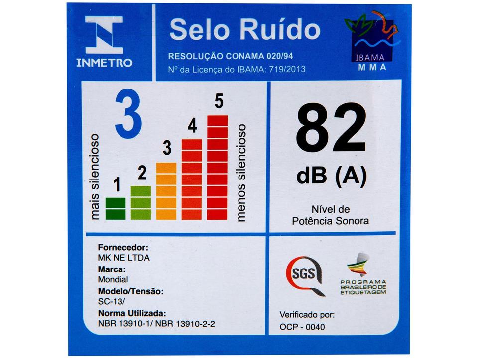 Secador de Cabelo Mondial Power Shine Black - 15