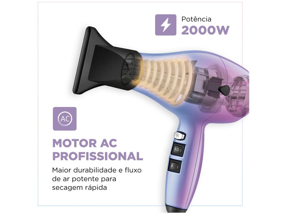 Secador de Cabelo Mondial Profissional Cerâmica - 3