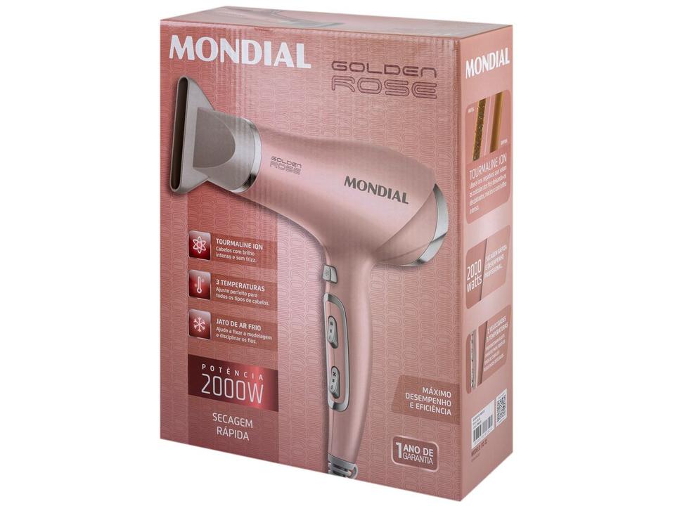 Secador de Cabelo Mondial Tourmaline Ion Golden - 16