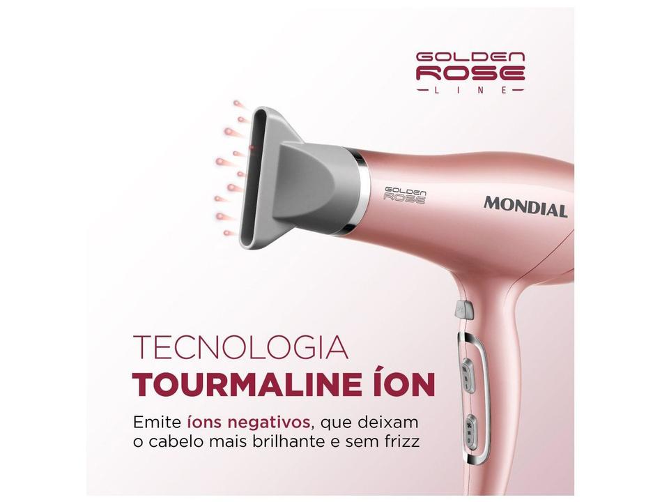 Secador de Cabelo Mondial Tourmaline Ion Golden - 4