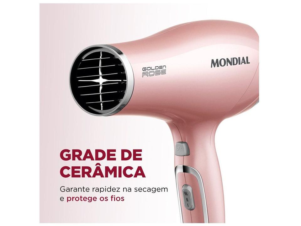 Secador de Cabelo Mondial Tourmaline Ion Golden - 7