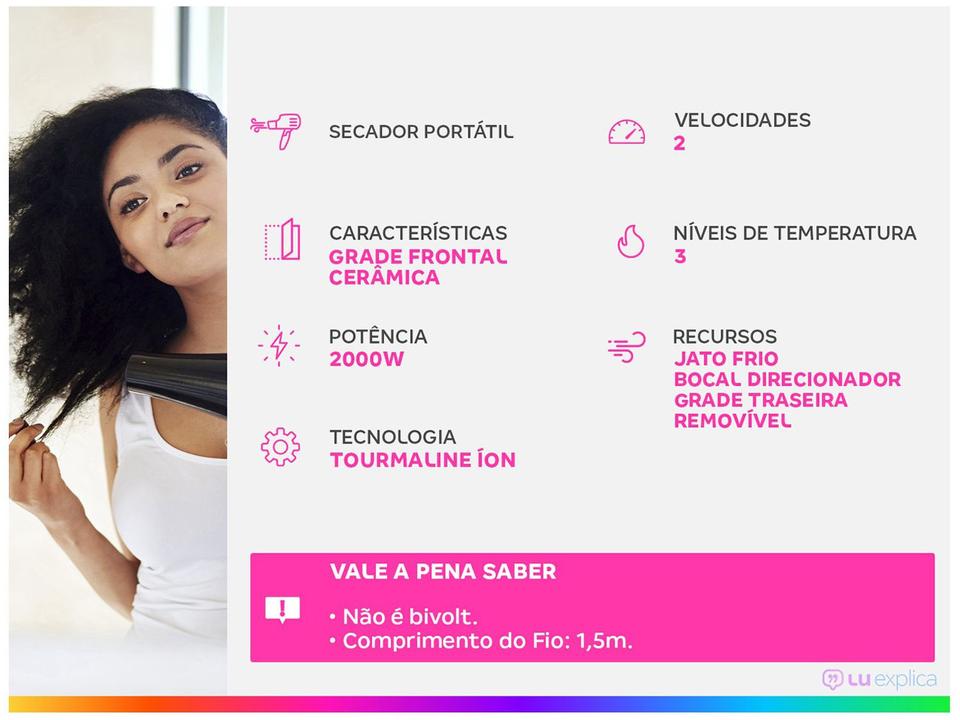 Secador de Cabelo Mondial Tourmaline Ion Golden - 1