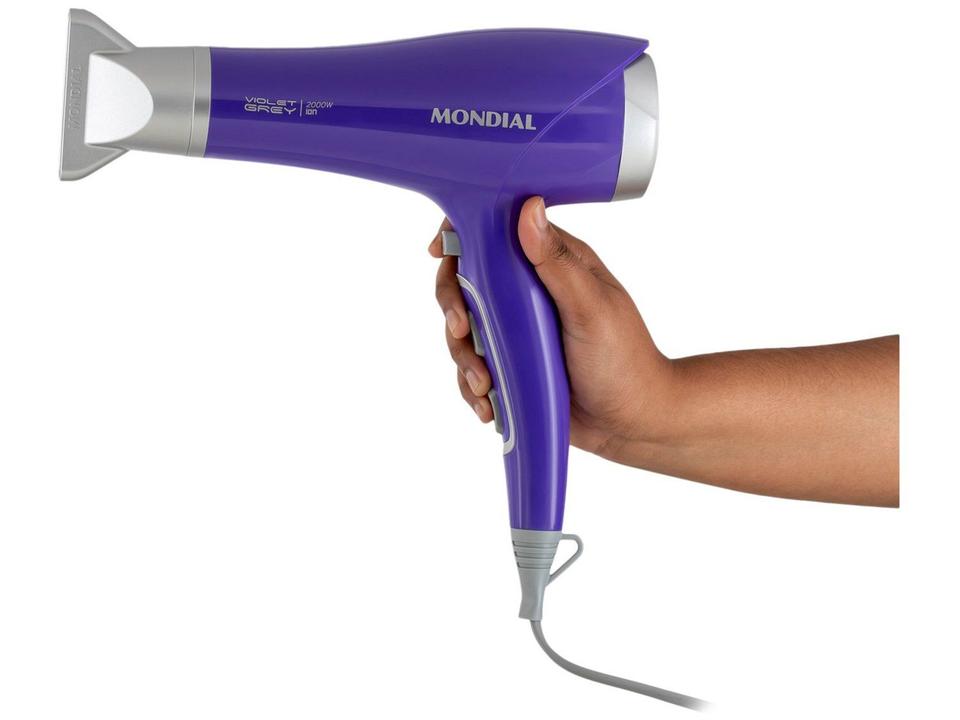 Secador de Cabelo Mondial Tourmaline Íon Lilás - 16