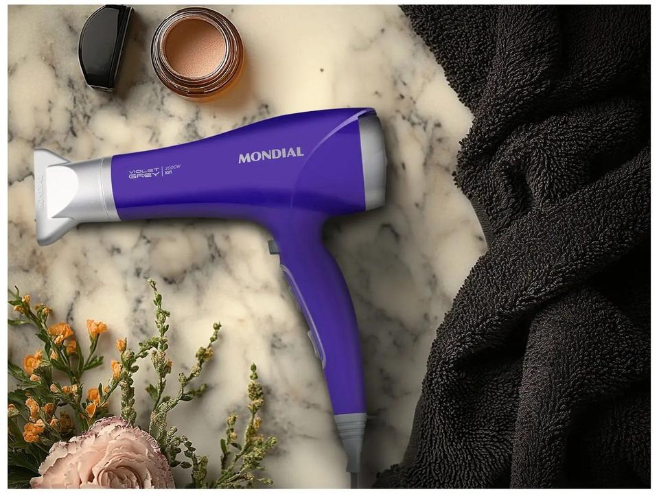 Secador de Cabelo Mondial Tourmaline Íon Lilás - 9