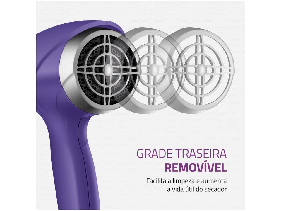 Secador de Cabelo Mondial Tourmaline Íon Lilás - 7