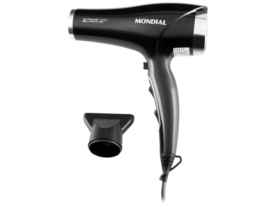 Secador de Cabelo Mondial Tourmaline Íon Preto - 11