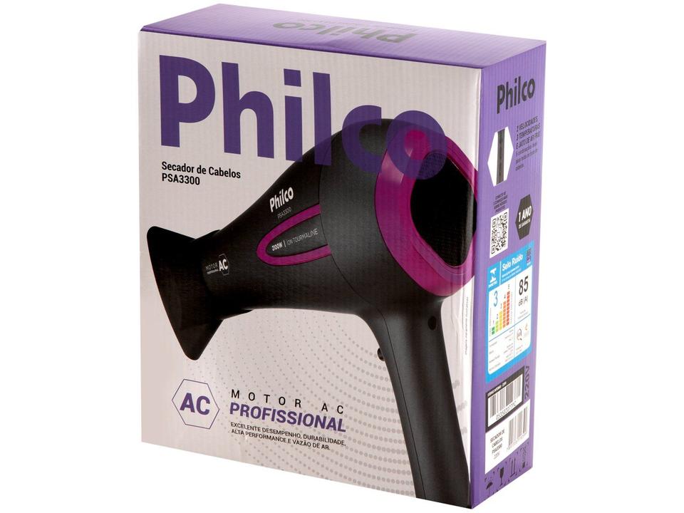 Secador de Cabelo Philco com Íons Tourmaline Cinza e Rosa 2100W 2 Velocidades PSA3300 - 10