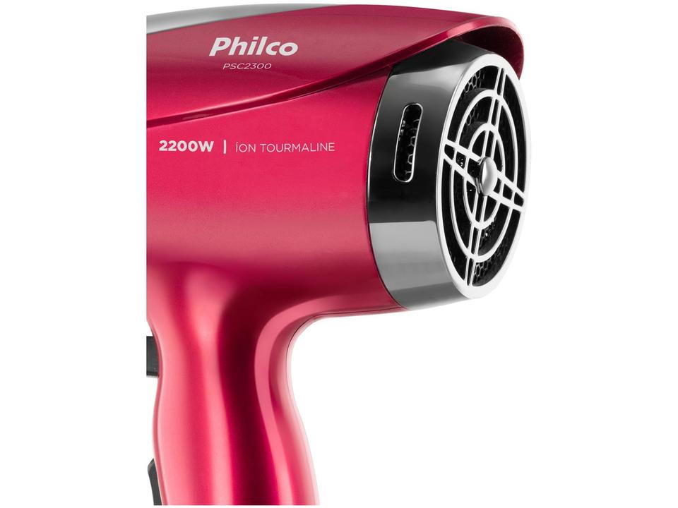 Secador de Cabelo Philco Íons Tourmaline Cherry 2200W 2 Velocidades PSC2300 - 8