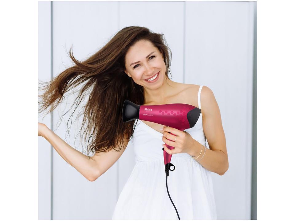 Secador de Cabelo Philco Íons Tourmaline Cherry 2200W 2 Velocidades PSC2350 - 1